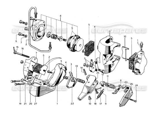 a part diagram from the ferrari 275 parts catalogue