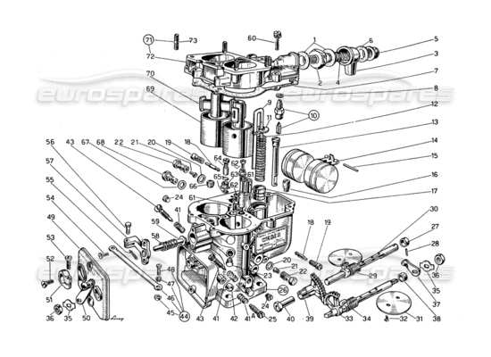 a part diagram from the ferrari 275 parts catalogue