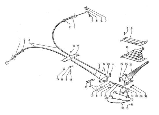 a part diagram from the lamborghini jarama parts catalogue