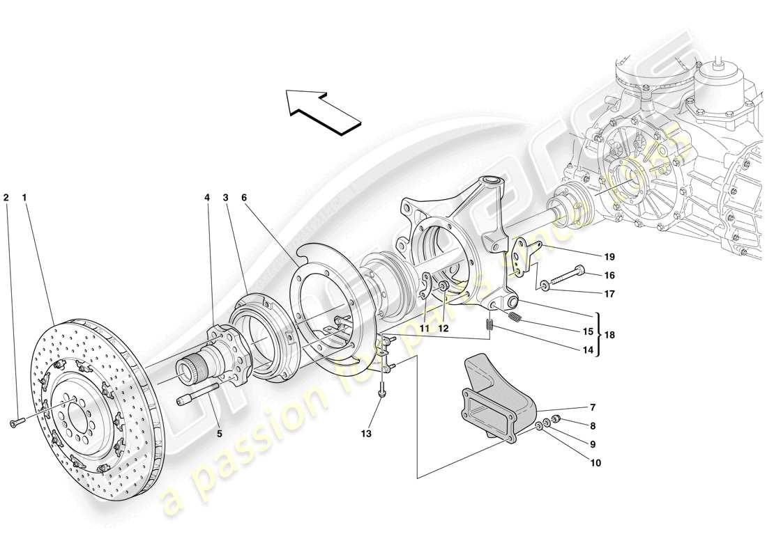 VIEW PARTS DIAGRAMS FROM THE MASERATI MC12 PARTS CATALOGUE a part diagram from the maserati mc12 parts catalogue