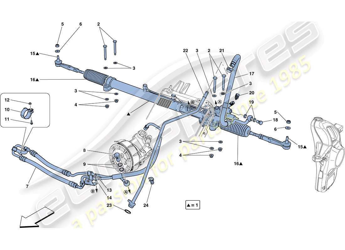 a part diagram from the ferrari ff (usa) parts catalogue