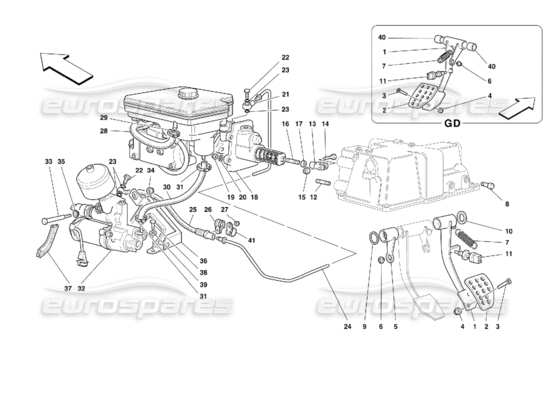 a part diagram from the ferrari 355 parts catalogue