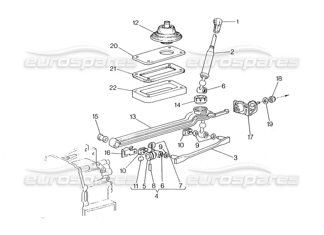 a part diagram from the maserati biturbo (1983-1995) parts catalogue