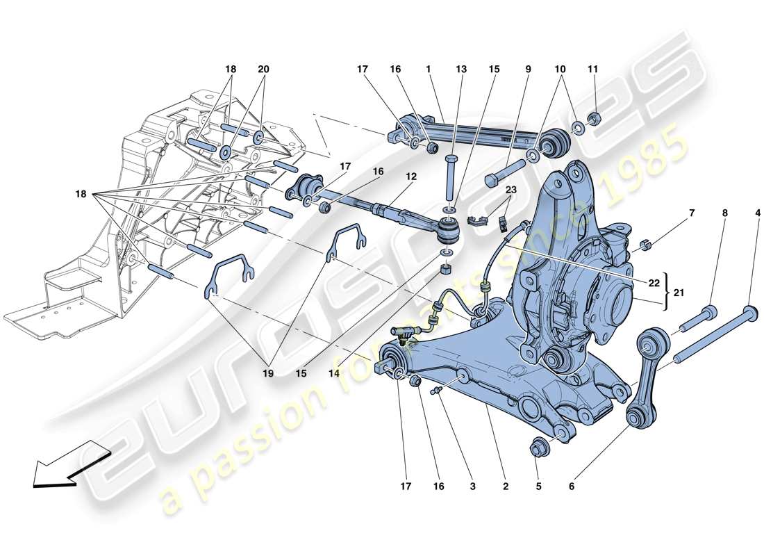 a part diagram from the Ferrari F12 Berlinetta (RHD) parts catalogue