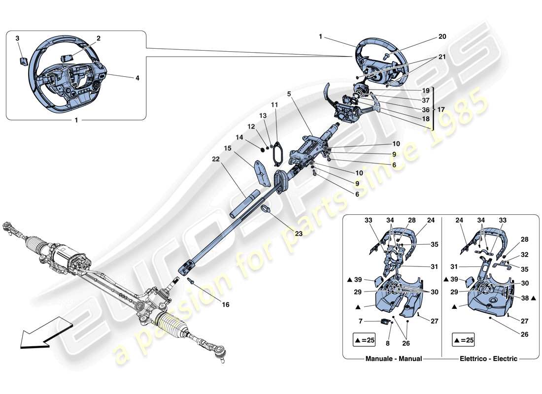 a part diagram from the ferrari 812 parts catalogue