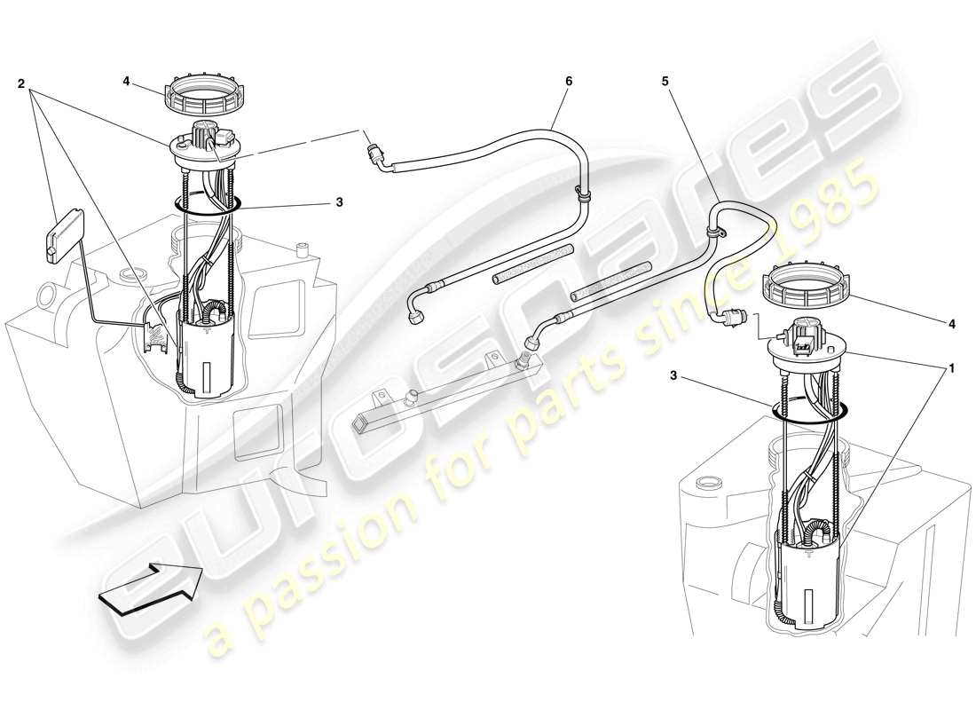 a part diagram from the Ferrari F430 Scuderia (RHD) parts catalogue