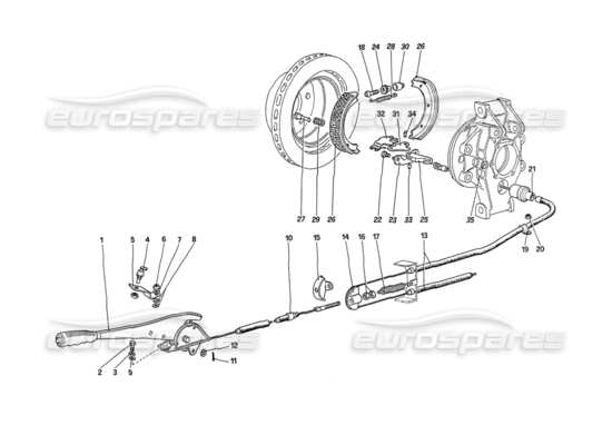 a part diagram from the ferrari 208 parts catalogue