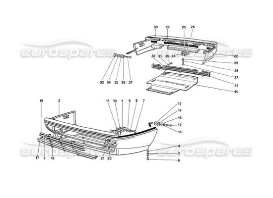 a part diagram from the ferrari 208 parts catalogue