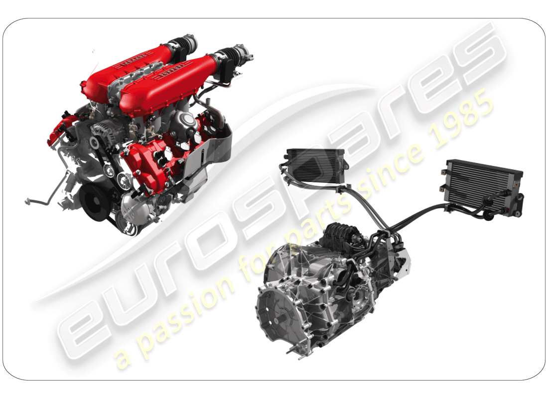 a part diagram from the ferrari 458 spider (usa) parts catalogue