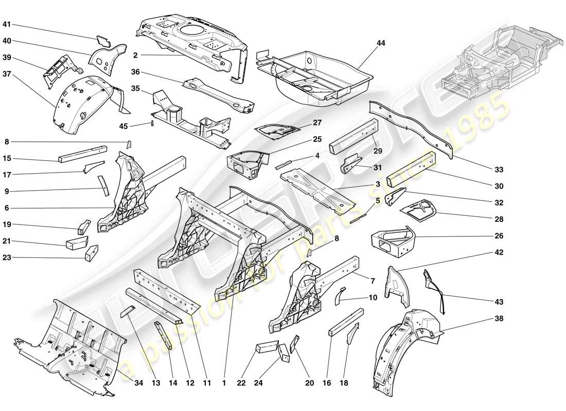 a part diagram from the ferrari 612 sessanta (europe) parts catalogue
