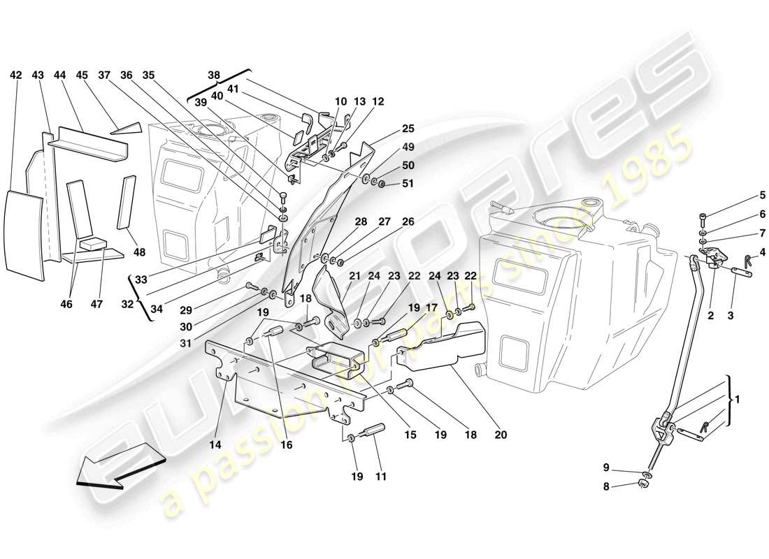 a part diagram from the ferrari 430 parts catalogue