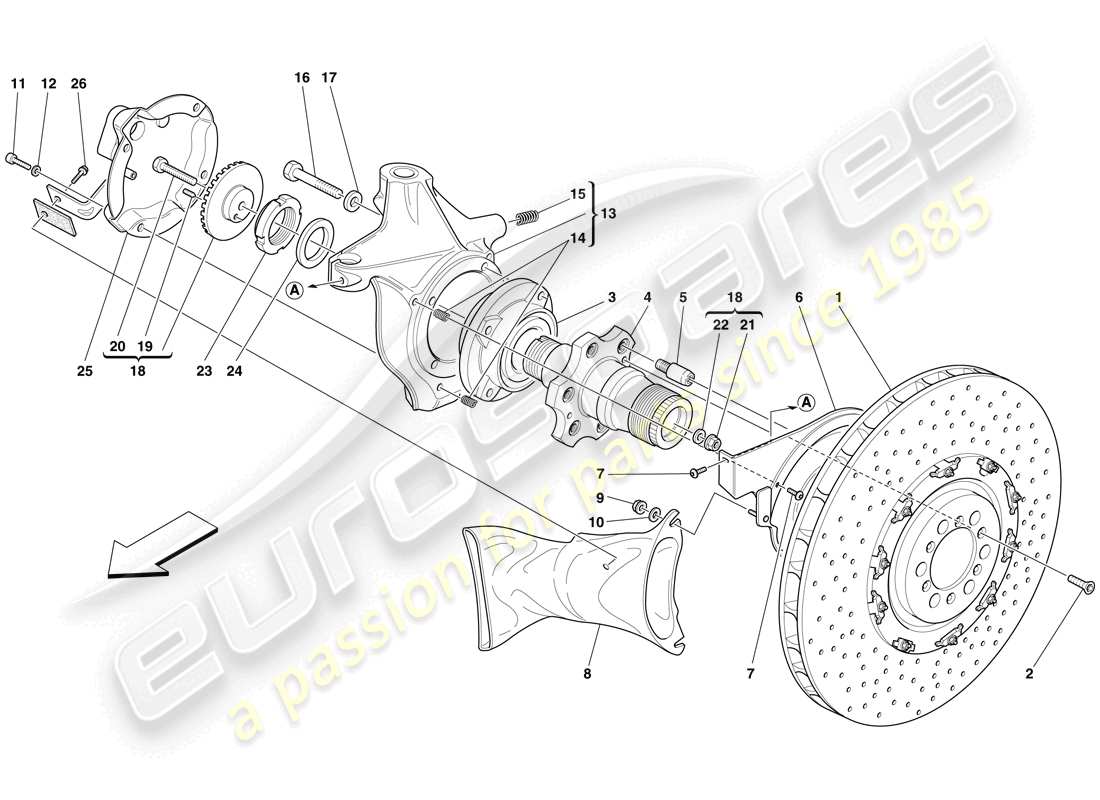VIEW PARTS DIAGRAMS FROM THE MASERATI MC12 PARTS CATALOGUE a part diagram from the maserati mc12 parts catalogue