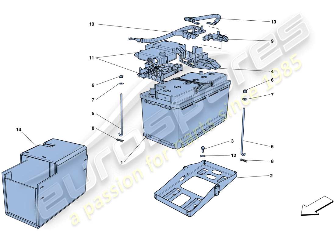 a part diagram from the ferrari gtc4 parts catalogue