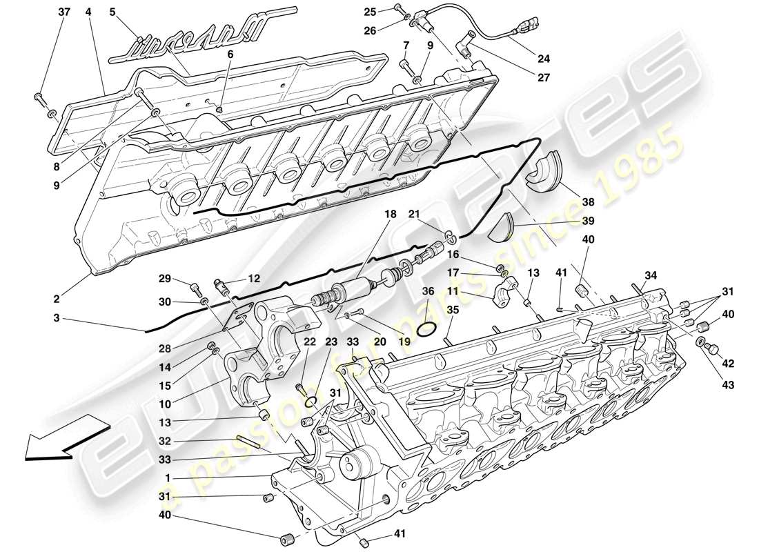 VIEW PARTS DIAGRAMS FROM THE MASERATI MC12 PARTS CATALOGUE a part diagram from the maserati mc12 parts catalogue