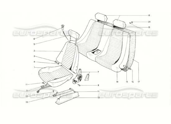 a part diagram from the ferrari 308 parts catalogue