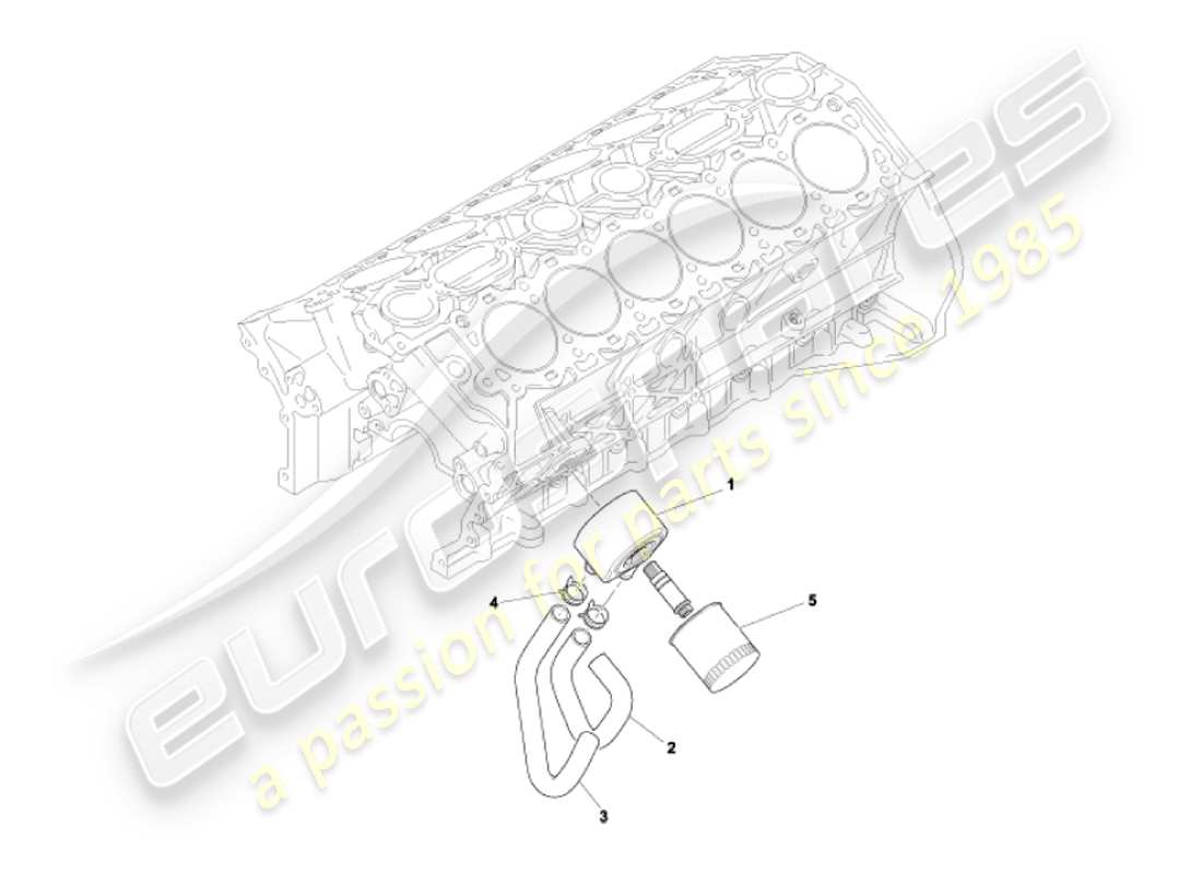 a part diagram from the aston martin vanquish parts catalogue