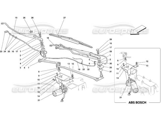 a part diagram from the ferrari 355 parts catalogue