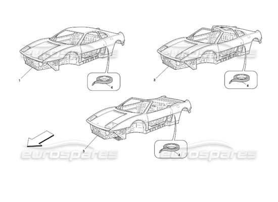 a part diagram from the ferrari 355 parts catalogue