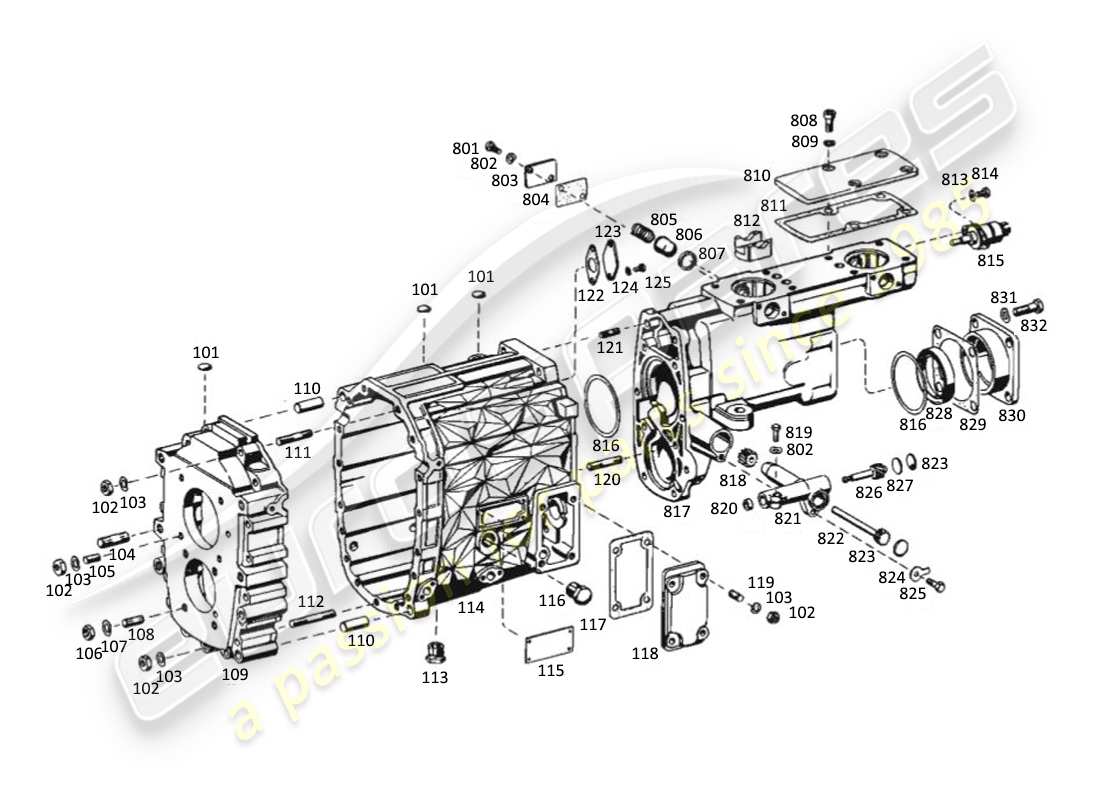 VIEW PARTS DIAGRAMS FROM THE MASERATI KYALAMI PARTS CATALOGUE a part diagram from the maserati kyalami parts catalogue