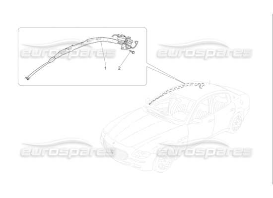 a part diagram from the maserati qtp. (2009) 4.7 auto parts catalogue