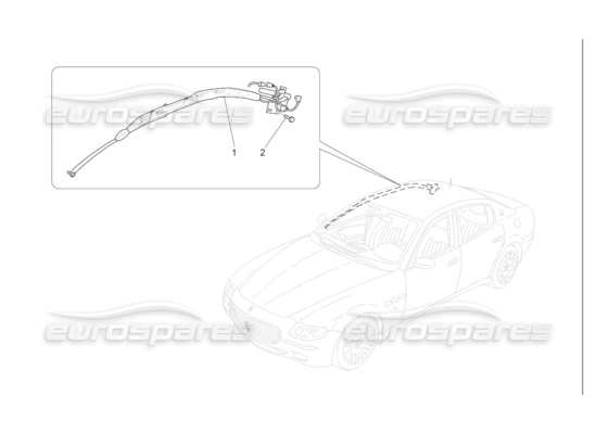 a part diagram from the maserati qtp. (2007) 4.2 auto parts catalogue