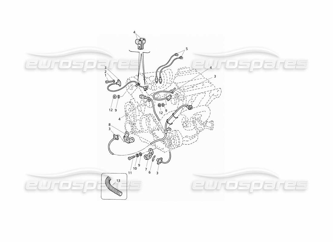 a part diagram from the maserati quattroporte (1996-2001) parts catalogue