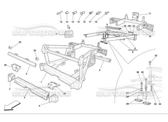 a part diagram from the ferrari 360 parts catalogue