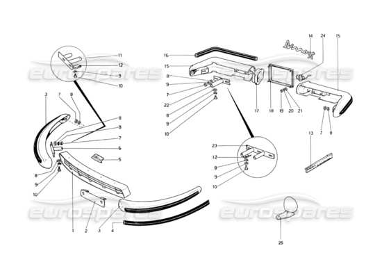 a part diagram from the ferrari 246 parts catalogue