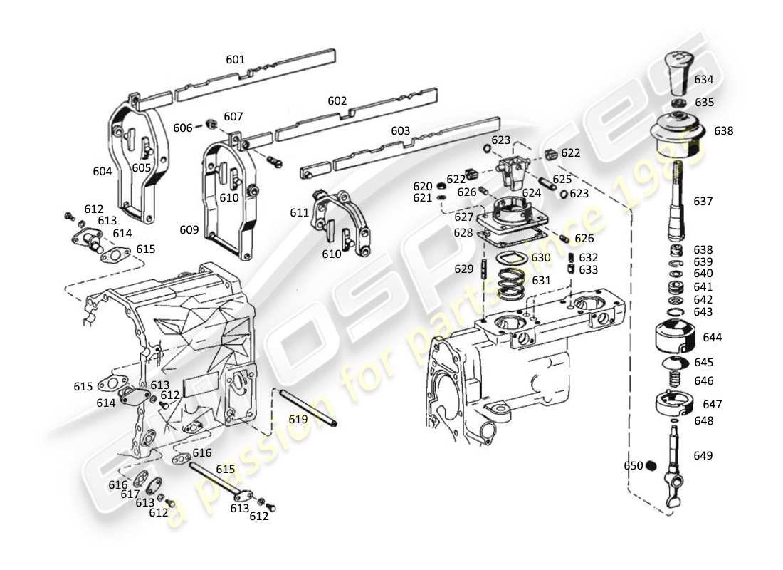 VIEW PARTS DIAGRAMS FROM THE MASERATI KYALAMI PARTS CATALOGUE a part diagram from the maserati kyalami parts catalogue