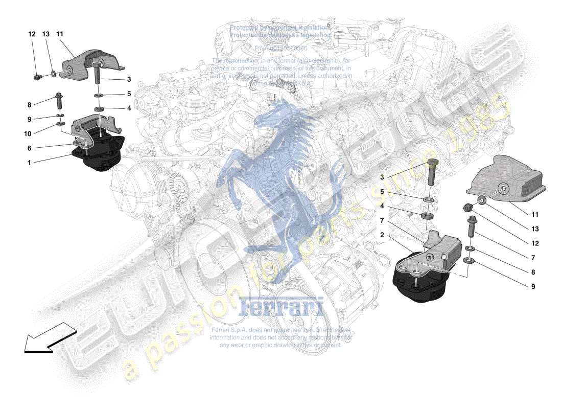 F8 Spider ENGINE SUSPENSION BUSH Parts Diagram (0048)