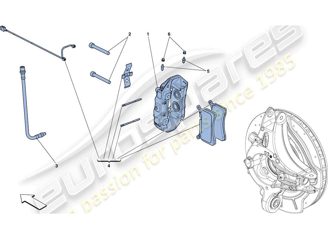 a part diagram from the ferrari ff parts catalogue