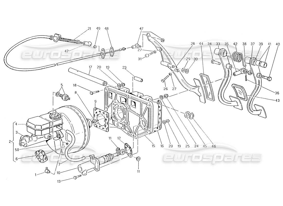 a part diagram from the maserati biturbo (1983-1995) parts catalogue