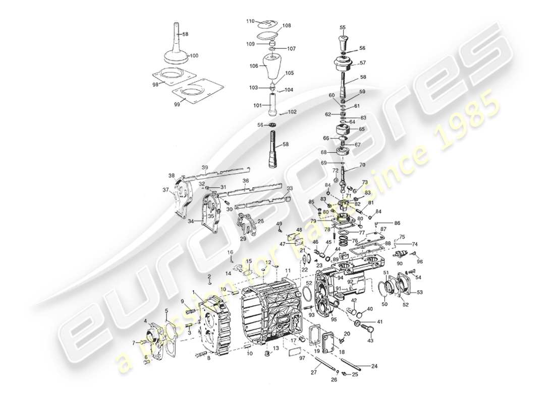 VIEW PARTS DIAGRAMS FROM THE ASTON MARTIN V8 VIRAGE PARTS CATALOGUE a part diagram from the aston martin v8 virage parts catalogue