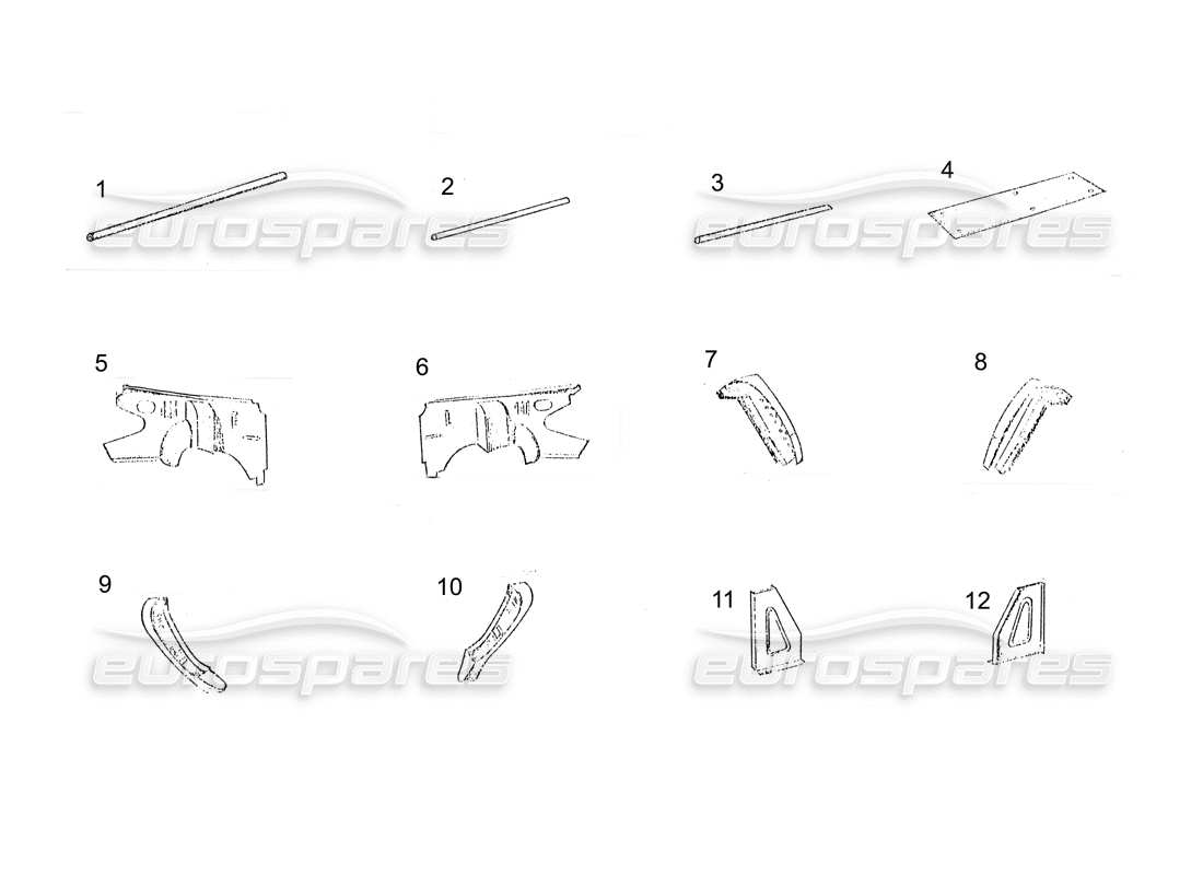 a part diagram from the ferrari 250 parts catalogue