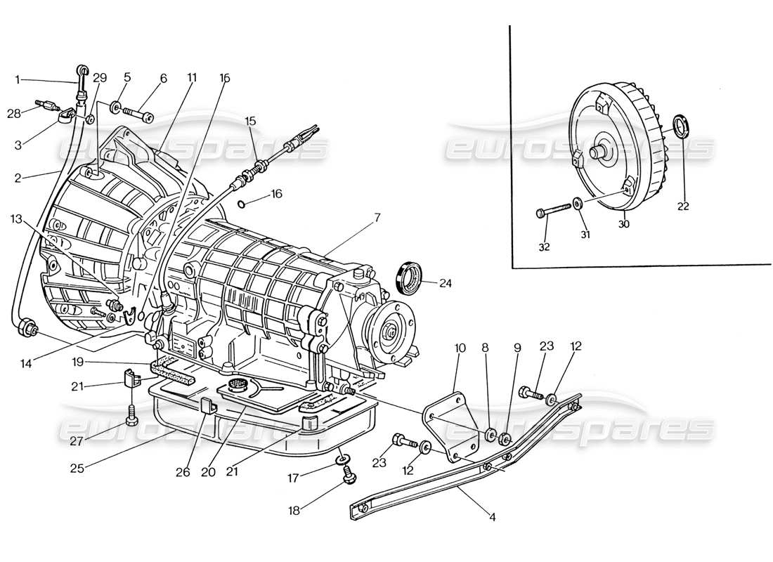 a part diagram from the maserati biturbo (1983-1995) parts catalogue