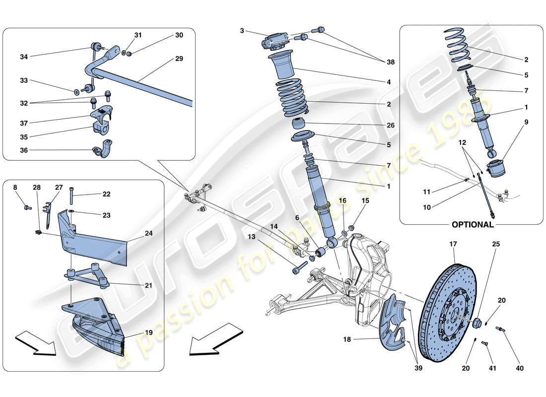 a part diagram from the Ferrari F12 TDF (USA) parts catalogue