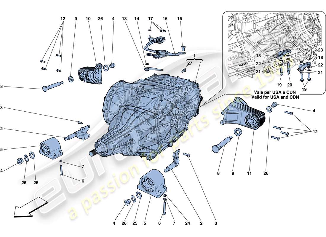 a part diagram from the ferrari ff parts catalogue