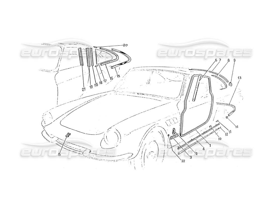 a part diagram from the ferrari 330 parts catalogue