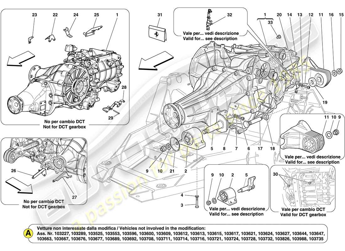 a part diagram from the Ferrari California (USA) parts catalogue