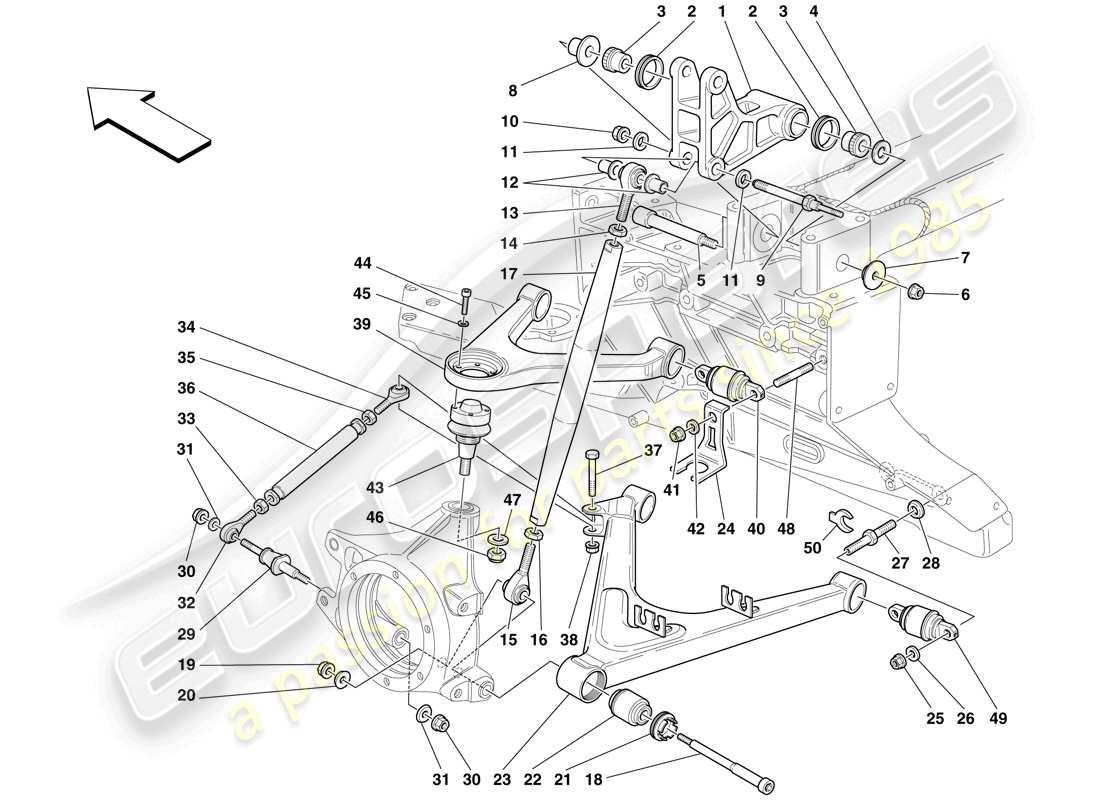 a part diagram from the maserati mc12 parts catalogue
