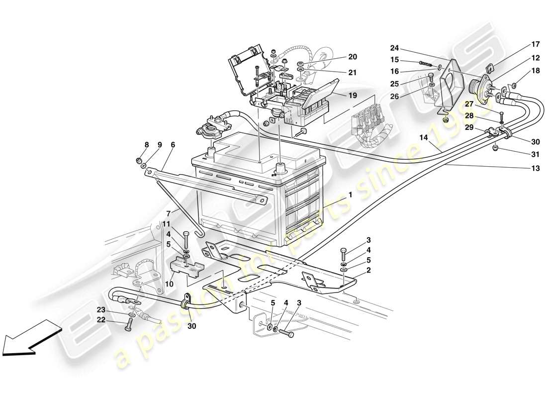a part diagram from the maserati mc12 parts catalogue