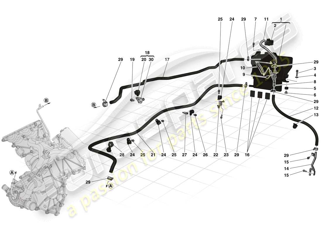 a part diagram from the ferrari laferrari (usa) parts catalogue