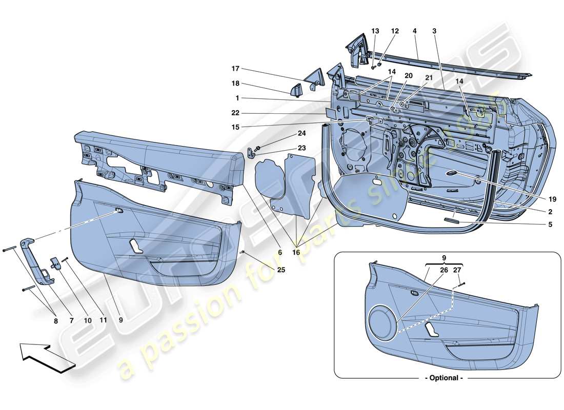 a part diagram from the ferrari 458 speciale (usa) parts catalogue