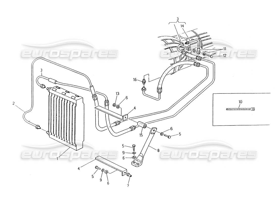 a part diagram from the maserati biturbo (1983-1995) parts catalogue