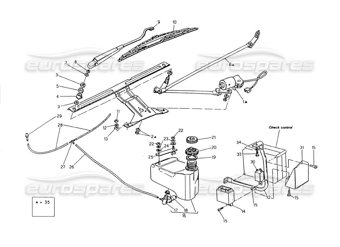 a part diagram from the maserati biturbo (1983-1995) parts catalogue
