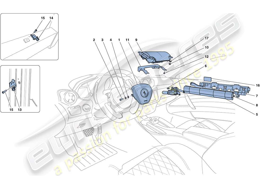 a part diagram from the ferrari ff (europe) parts catalogue