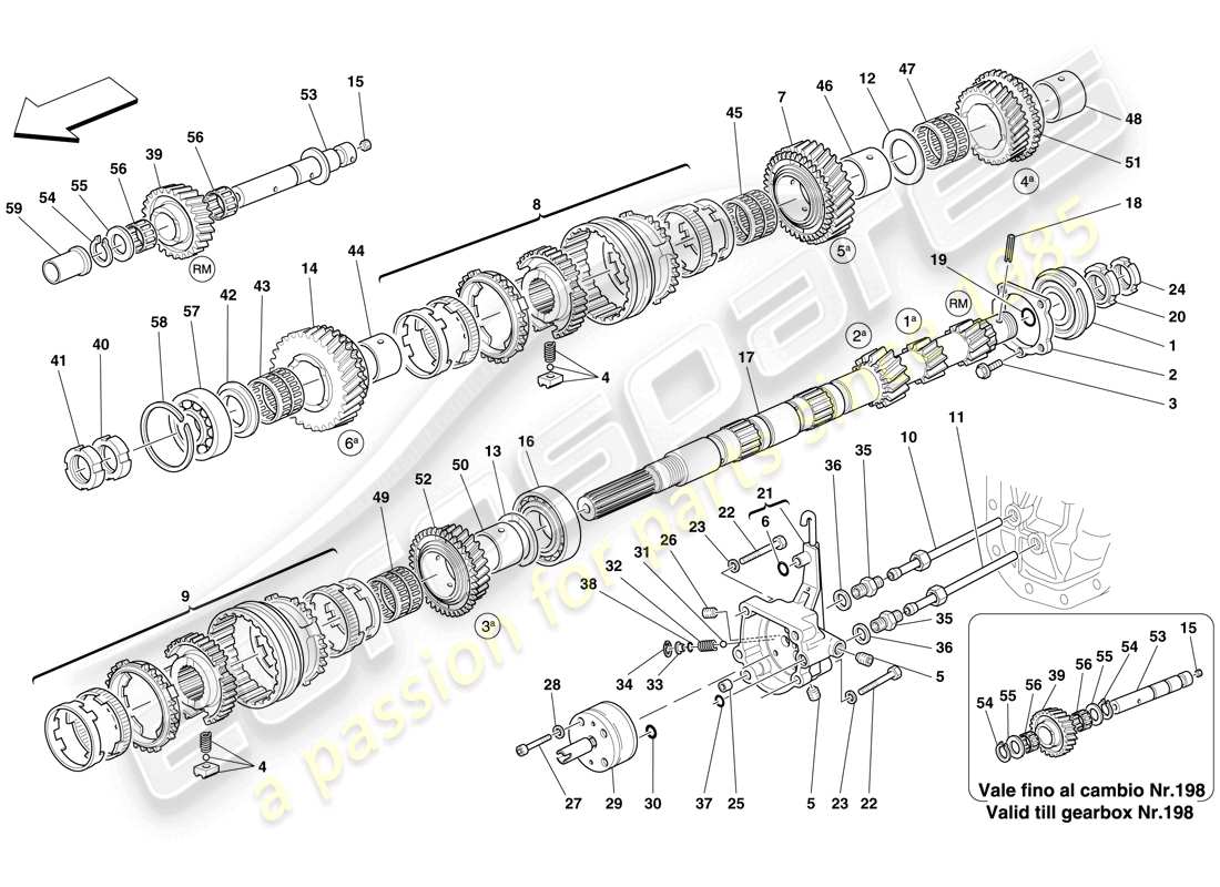 part diagram containing part number 197562