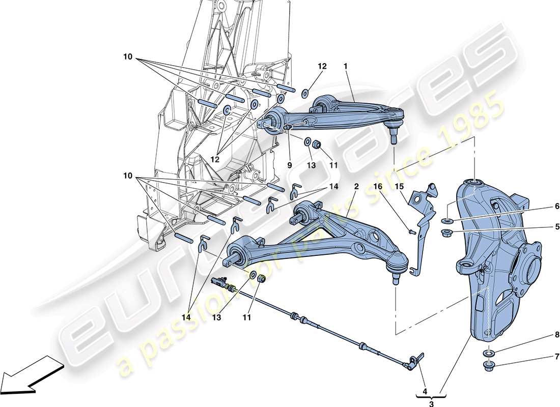VIEW PARTS DIAGRAMS FROM THE FERRARI FF PARTS CATALOGUE a part diagram from the ferrari ff parts catalogue