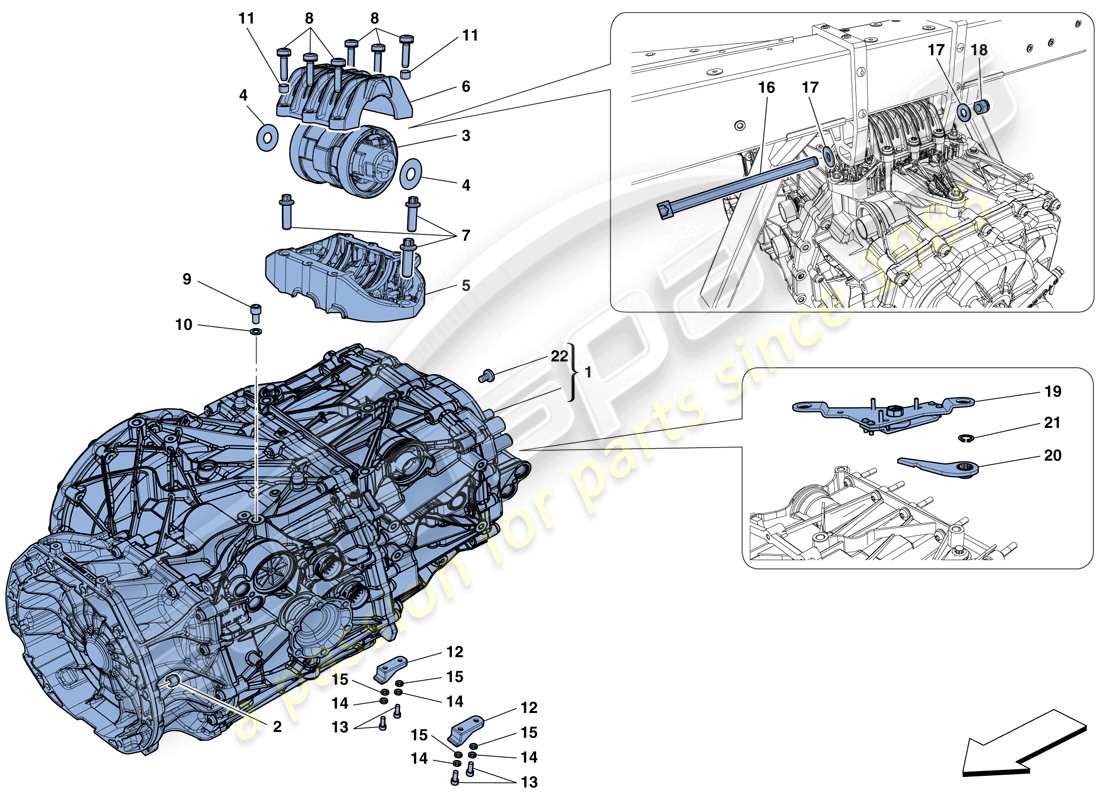 a part diagram from the ferrari 488 parts catalogue
