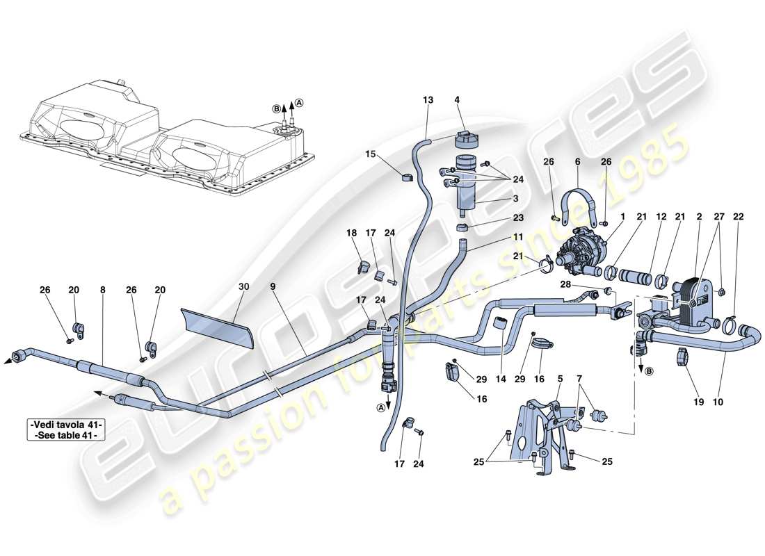 a part diagram from the ferrari laferrari aperta (europe) parts catalogue